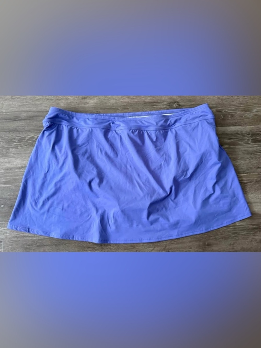 *NEW* Womens Lands' End Purple Printed Tankini Top with Lilac Swim Skort size 24 - Picture 5 of 7